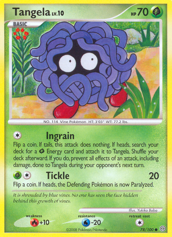 Tangela – Stormfront 78/100 Pokémon card