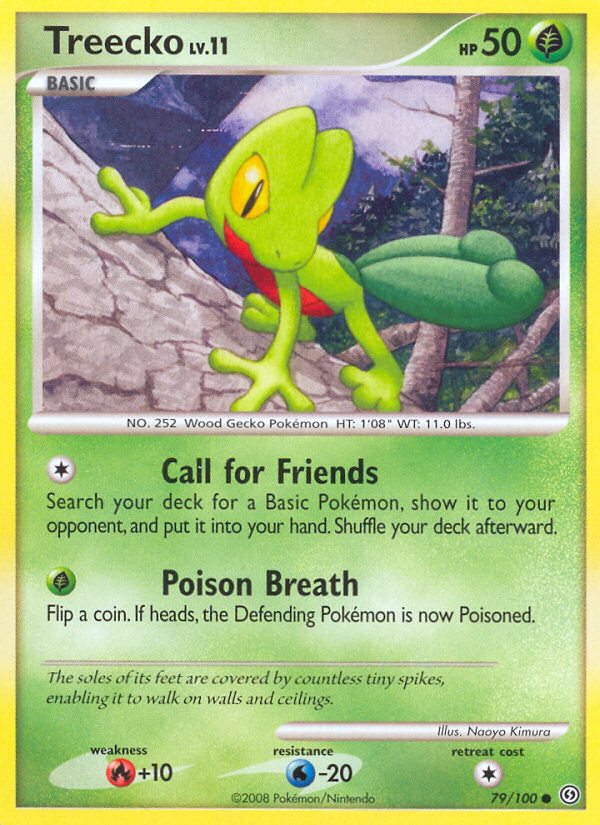 Treecko – Stormfront 79/100 Pokémon card