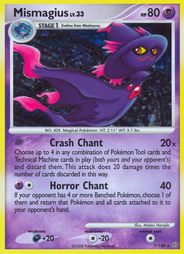 Mismagius – Stormfront 7/100 Pokémon card