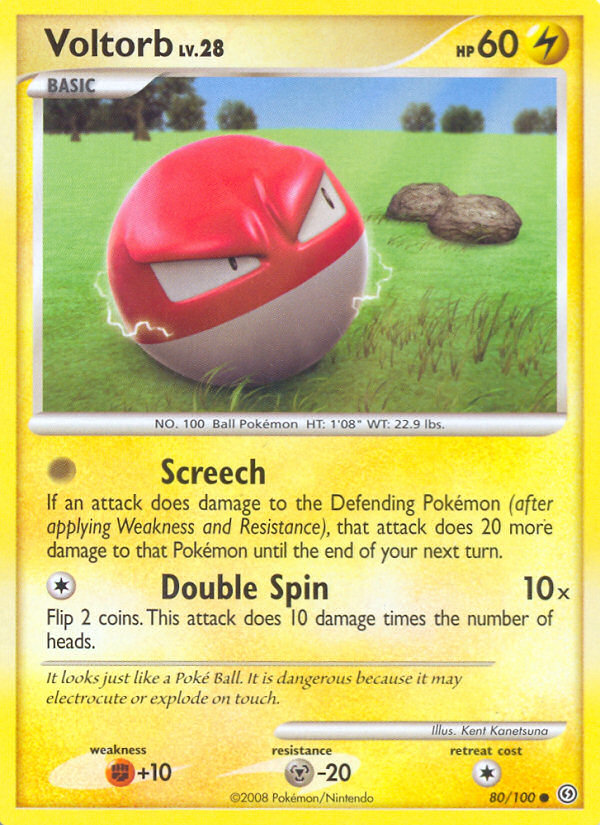 Voltorb – Stormfront 80/100 Pokémon card
