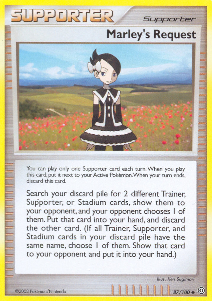 Marley's Request – Stormfront 87/100 Pokémon card