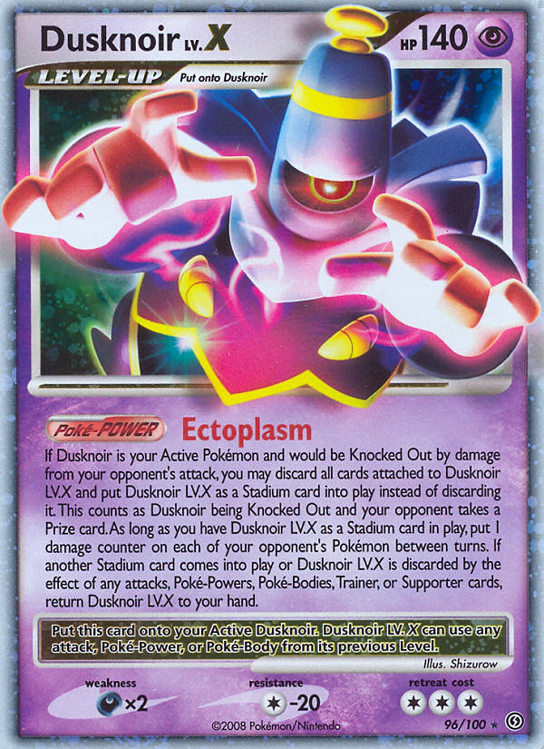 Dusknoir LV.X – Stormfront 96/100 Pokémon card