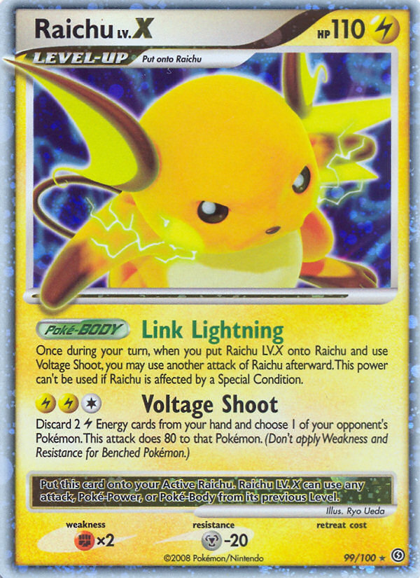 Raichu LV.X – Stormfront 99/100 Pokémon card