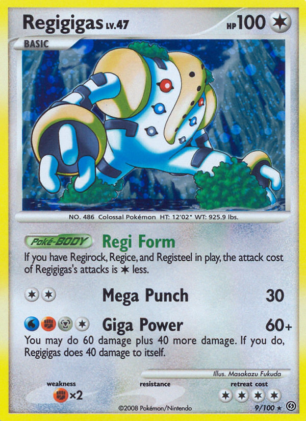 Regigigas – Stormfront 9/100 Pokémon card