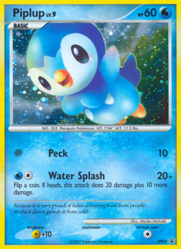 Piplup – DP Black Star Promos DP03 Pokémon card
