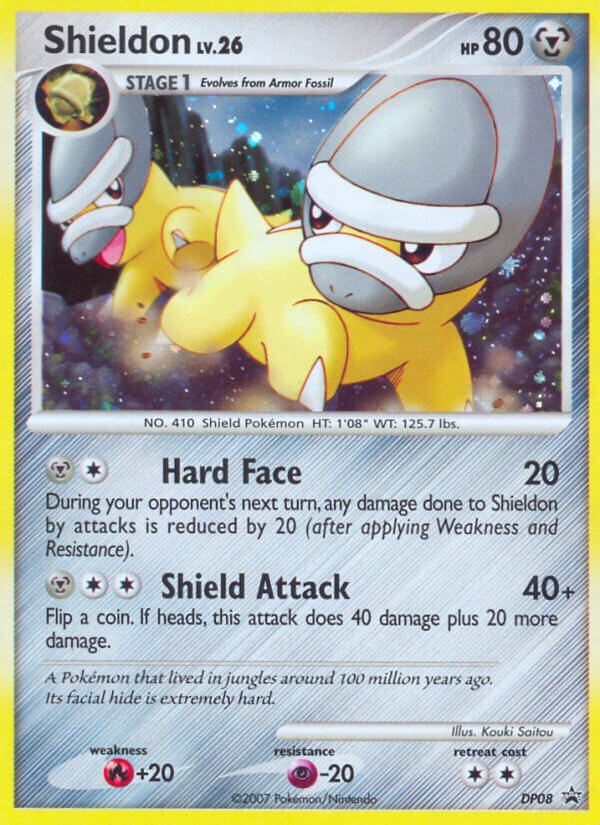 Shieldon – DP Black Star Promos DP08 Pokémon card