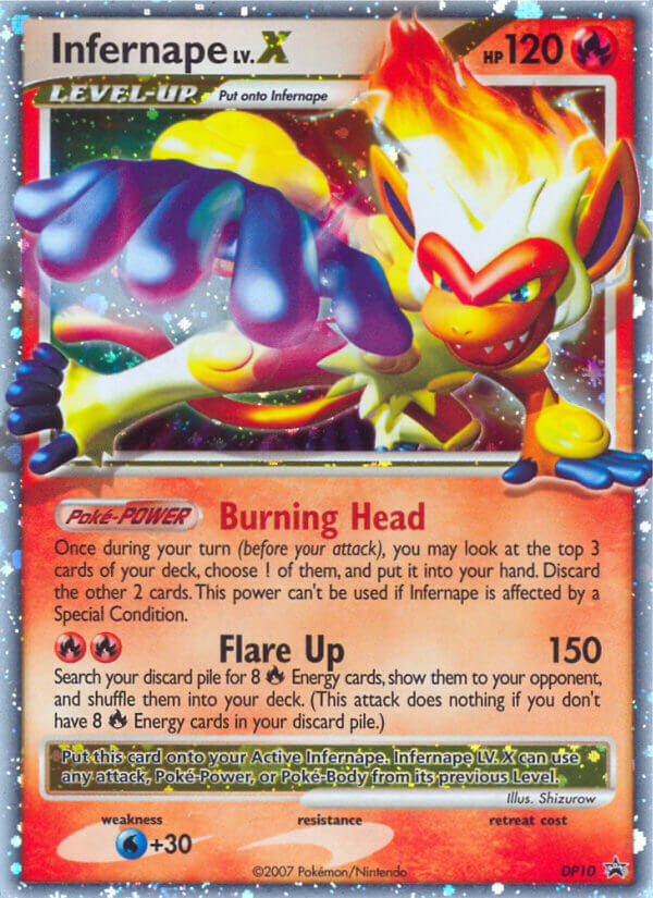 Infernape LV.X – DP Black Star Promos DP10 Pokémon card