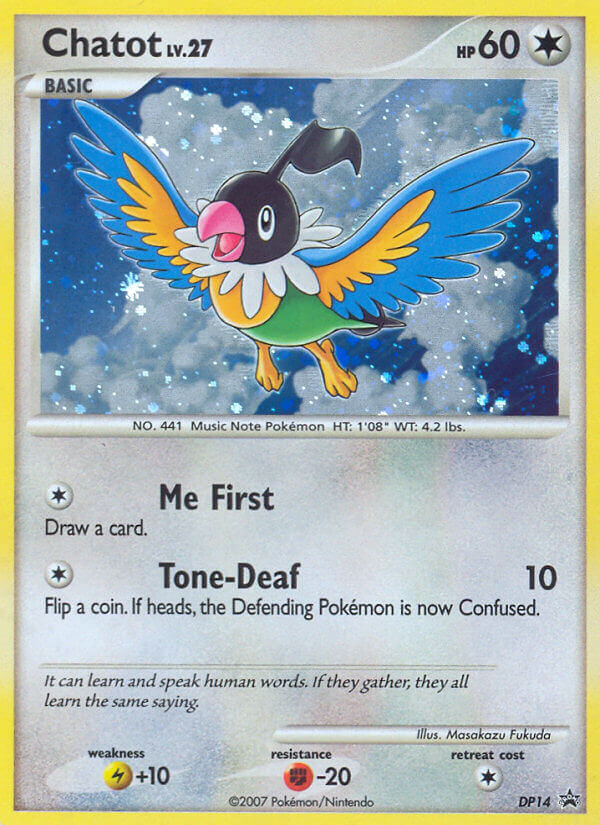 Chatot – DP Black Star Promos DP14 Pokémon card