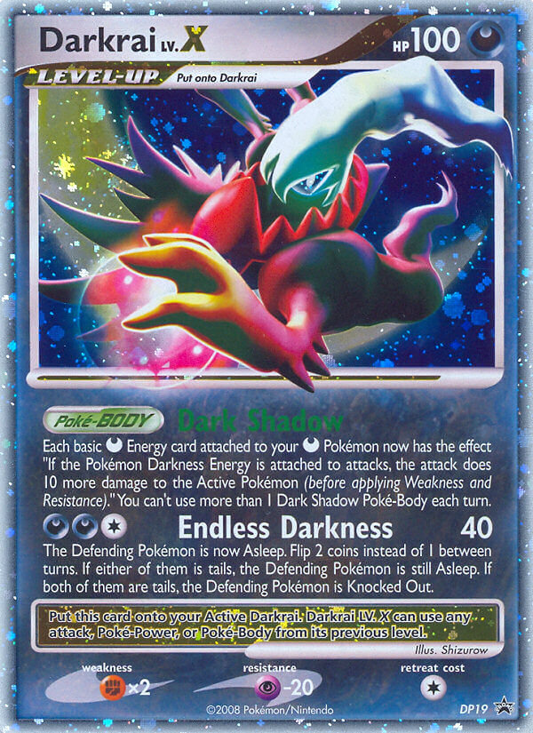 Darkrai LV.X – DP Black Star Promos DP19 Pokémon card