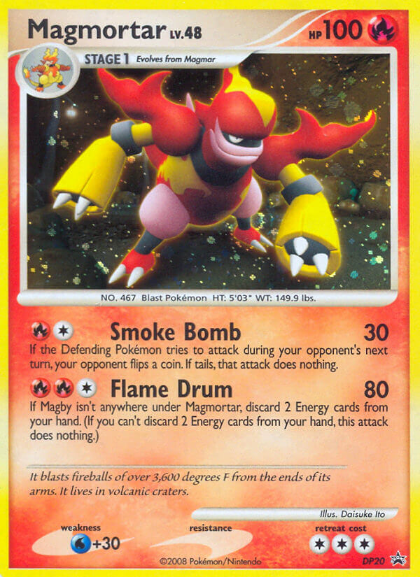 Magmortar – DP Black Star Promos DP20 Pokémon card