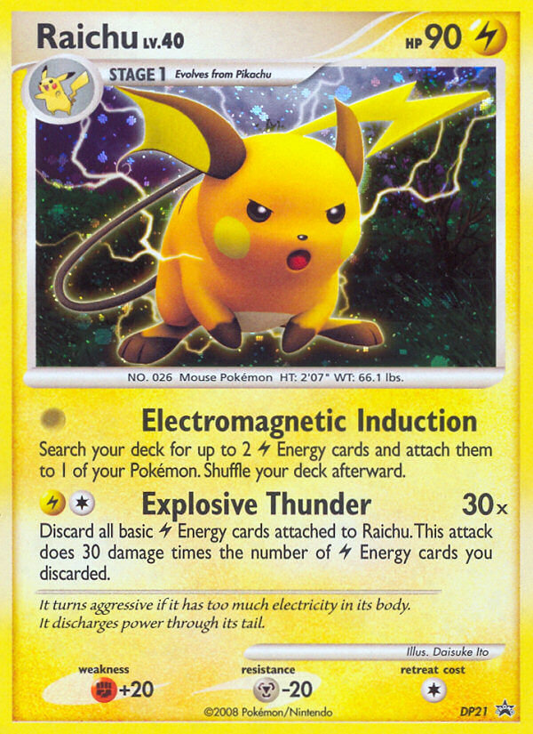 Raichu – DP Black Star Promos DP21 Pokémon card