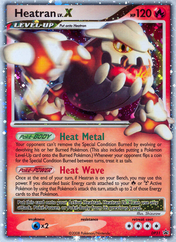 Heatran LV.X – DP Black Star Promos DP31 Pokémon card