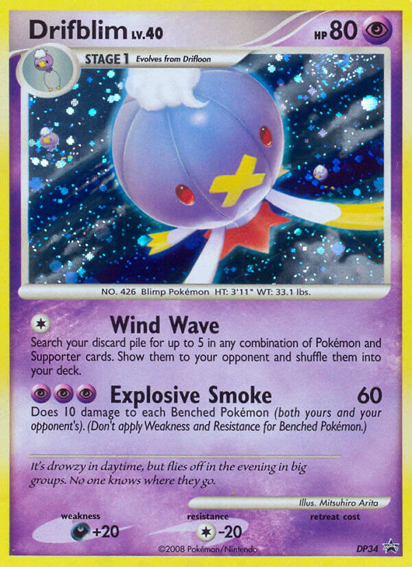 Drifblim – DP Black Star Promos DP34 Pokémon card