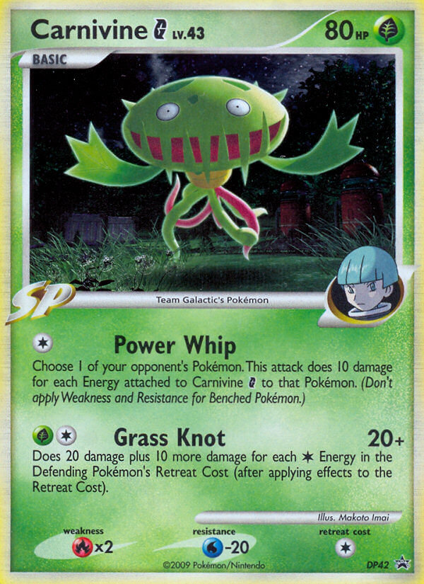 Carnivine G – DP Black Star Promos DP42 Pokémon card
