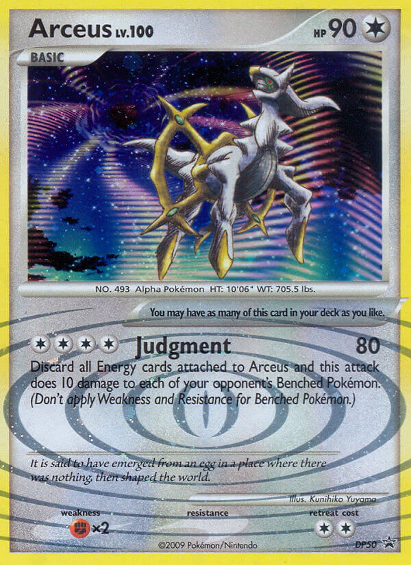 Arceus – DP Black Star Promos DP50 Pokémon card