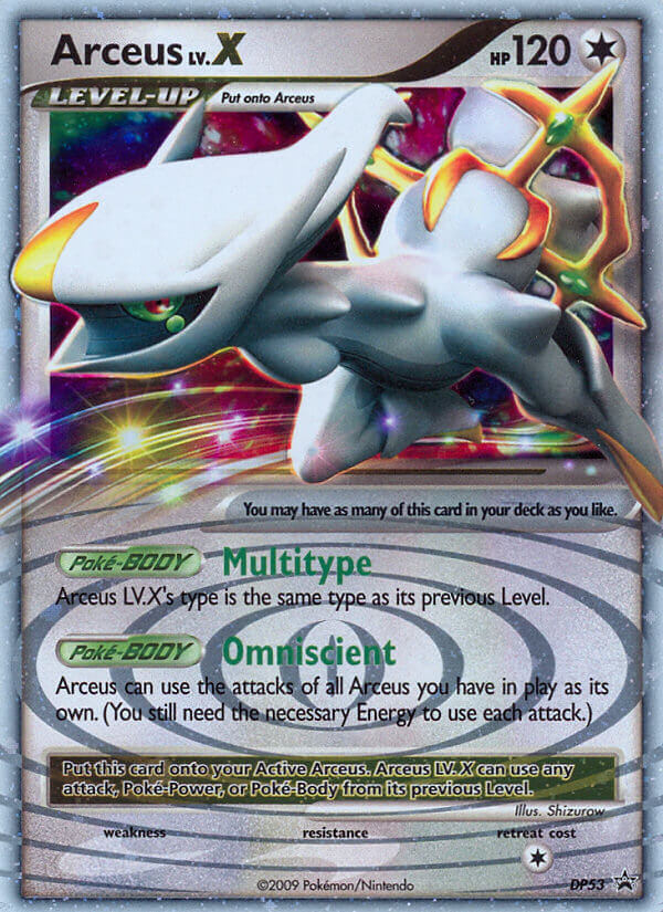 Arceus LV.X – DP Black Star Promos DP53 Pokémon card