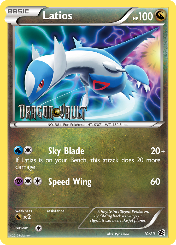 Latios – Dragon Vault 10/20 Pokémon card