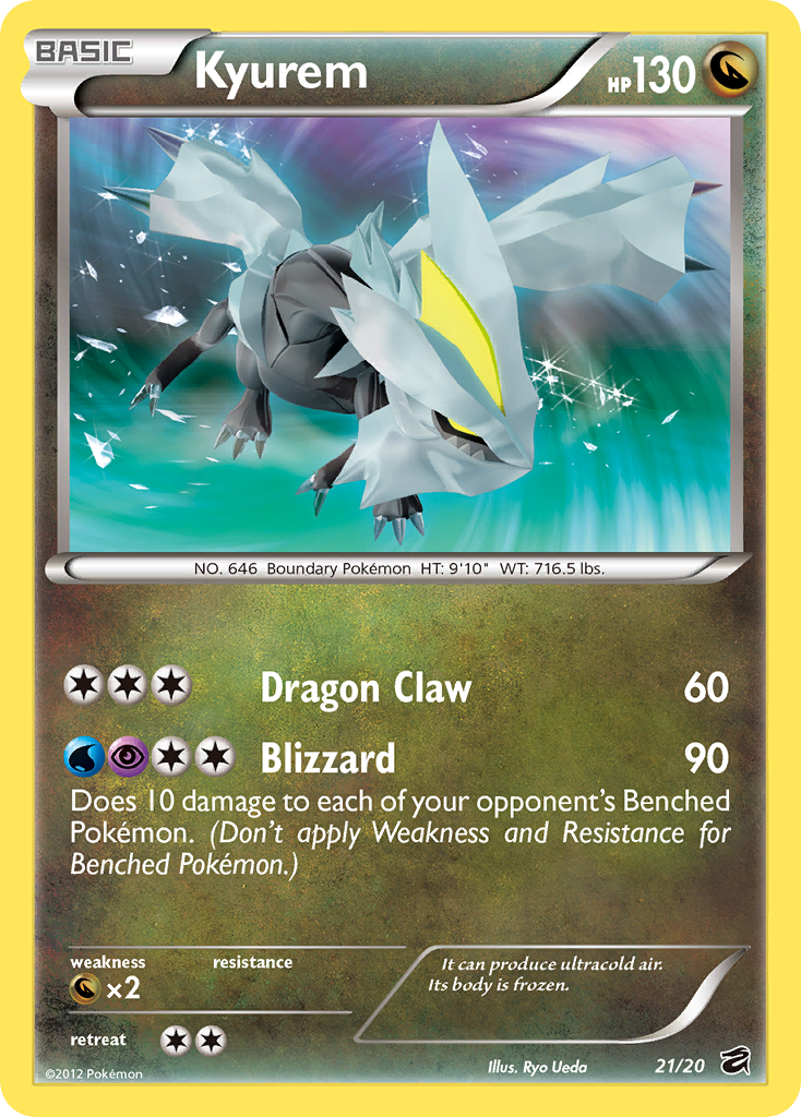 Kyurem – Dragon Vault 21/20 Pokémon card