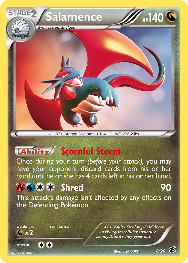 Salamence – Dragon Vault 8/20 Pokémon card