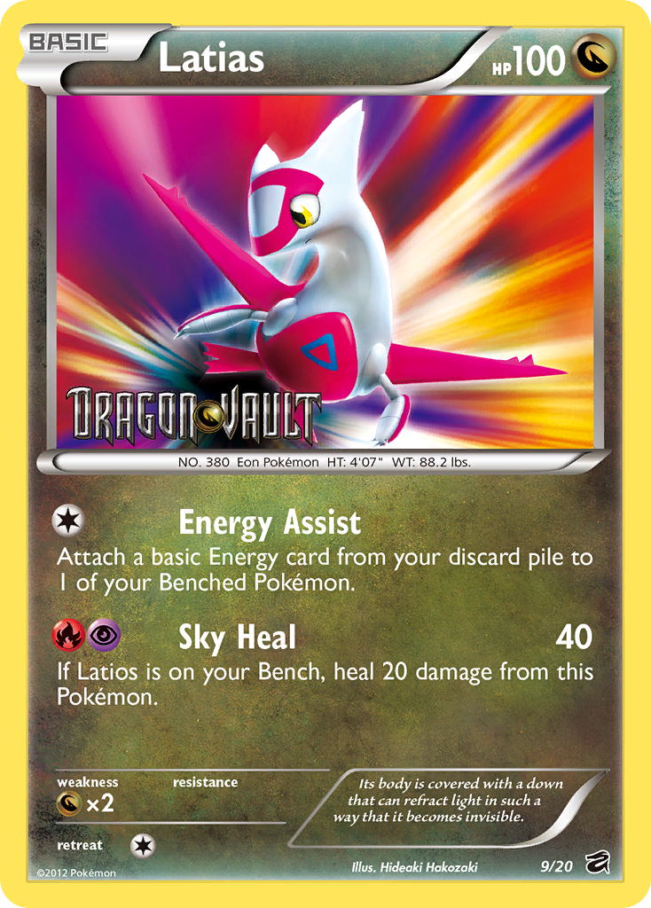 Latias – Dragon Vault 9/20 Pokémon card