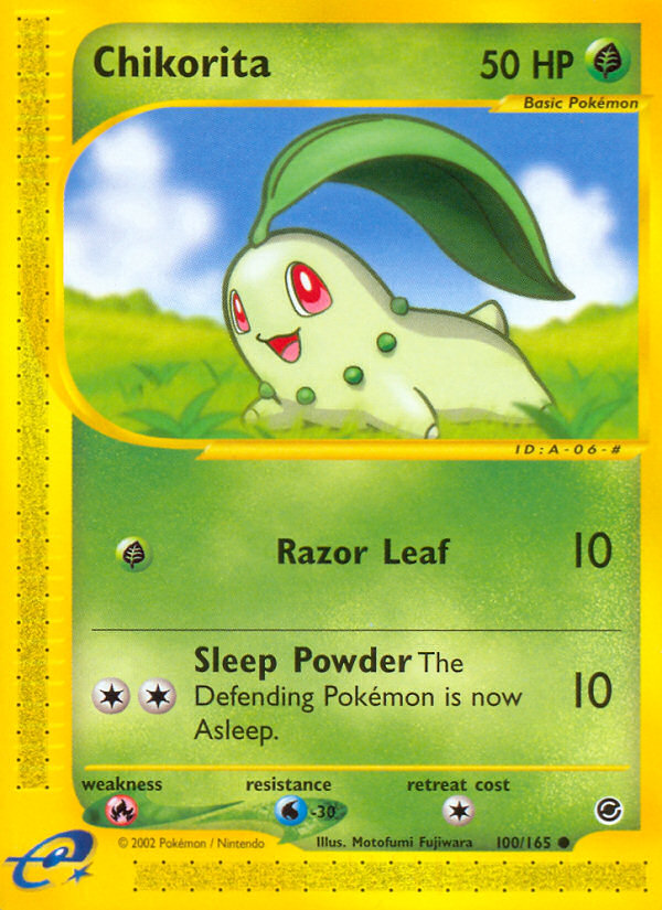 Chikorita – Expedition Base Set 100/165 Pokémon card
