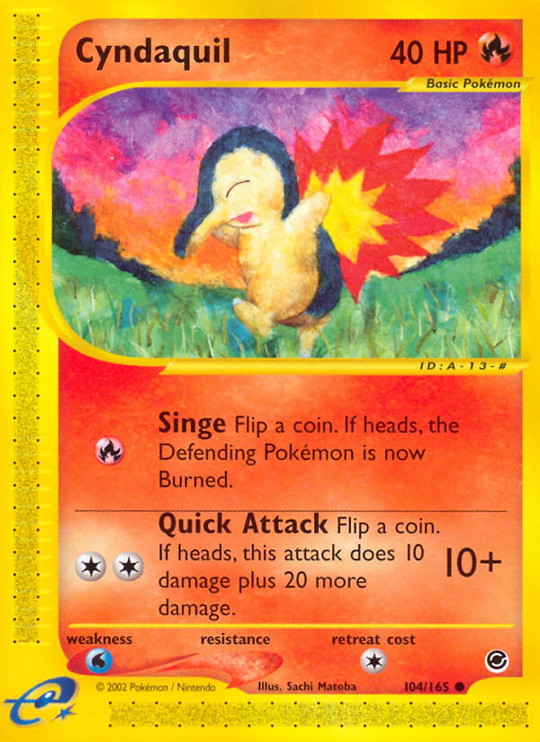 Cyndaquil – Expedition Base Set 104/165 Pokémon card