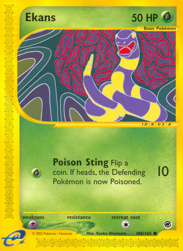 Ekans – Expedition Base Set 108/165 Pokémon card