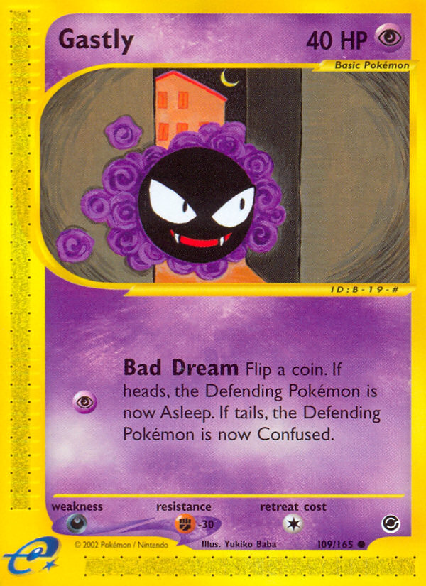 Gastly – Expedition Base Set 109/165 Pokémon card