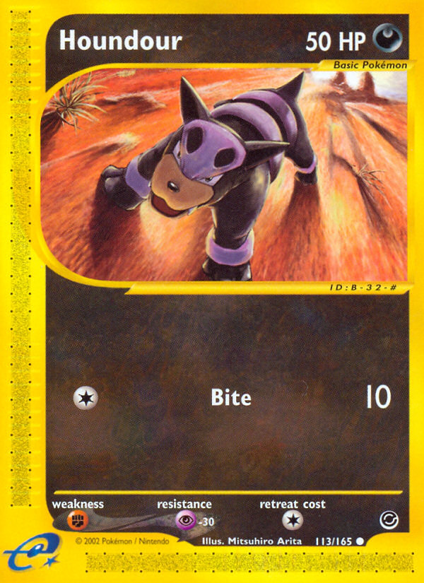 Houndour – Expedition Base Set 113/165 Pokémon card