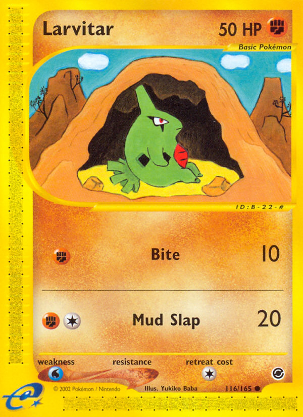 Larvitar – Expedition Base Set 116/165 Pokémon card