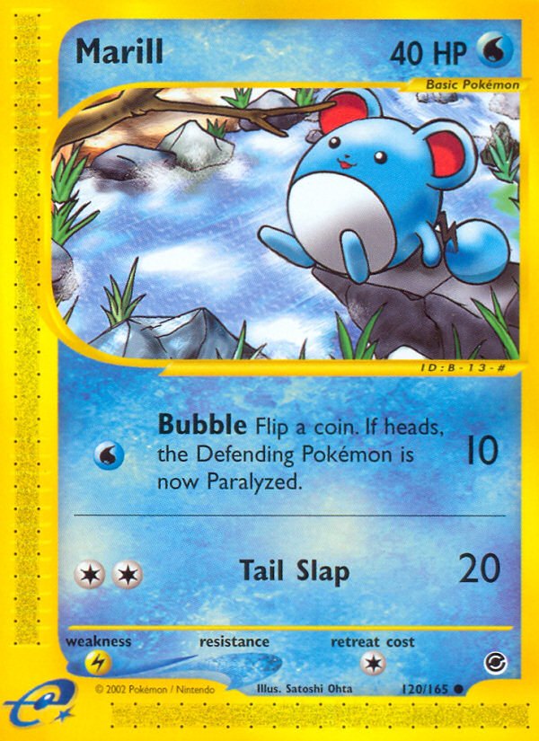 Marill – Expedition Base Set 120/165 Pokémon card