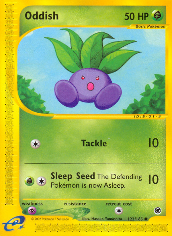 Oddish – Expedition Base Set 122/165 Pokémon card