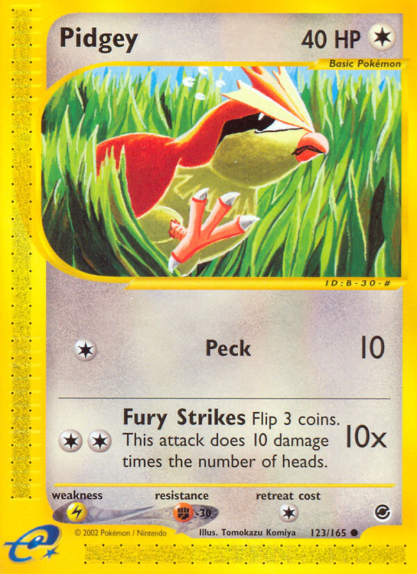 Pidgey – Expedition Base Set 123/165 Pokémon card
