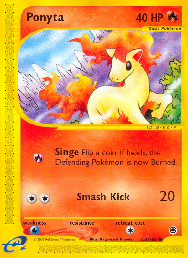 Ponyta – Expedition Base Set 126/165 Pokémon card