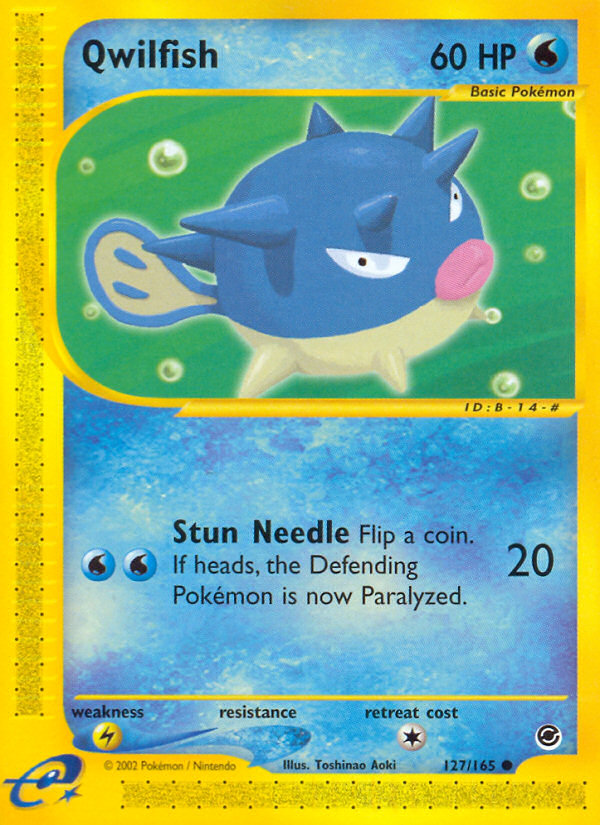 Qwilfish – Expedition Base Set 127/165 Pokémon card