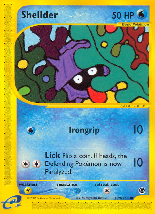 Shellder – Expedition Base Set 129/165 Pokémon card