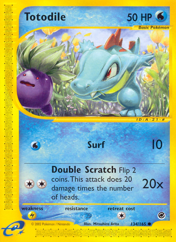 Totodile – Expedition Base Set 134/165 Pokémon card
