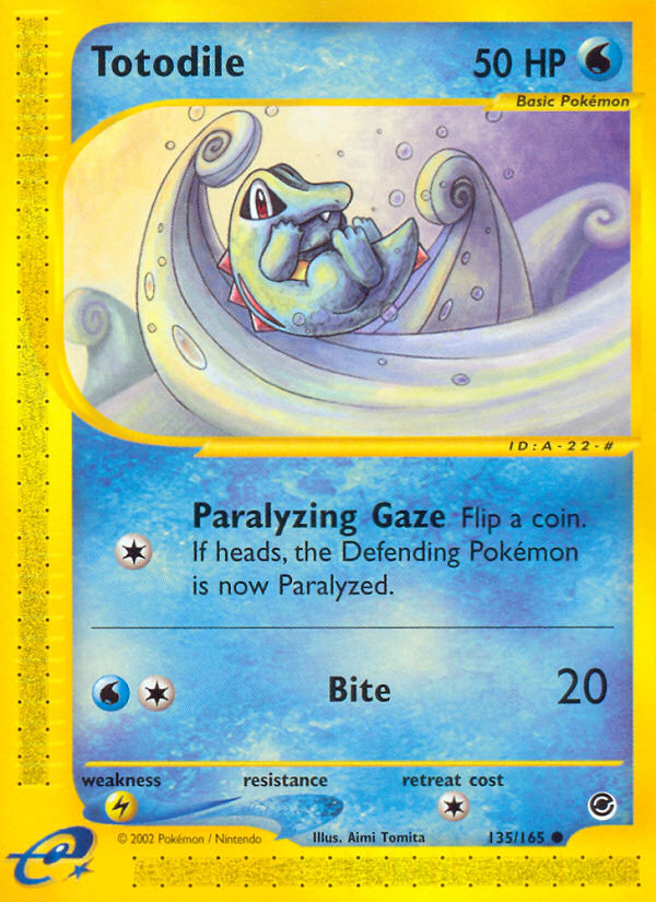 Totodile – Expedition Base Set 135/165 Pokémon card