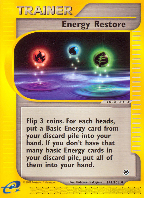 Energy Restore – Expedition Base Set 141/165 Pokémon card