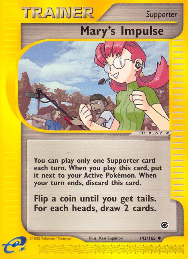Mary's Impulse – Expedition Base Set 142/165 Pokémon card