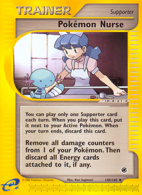Pokémon Nurse – Expedition Base Set 145/165 Pokémon card