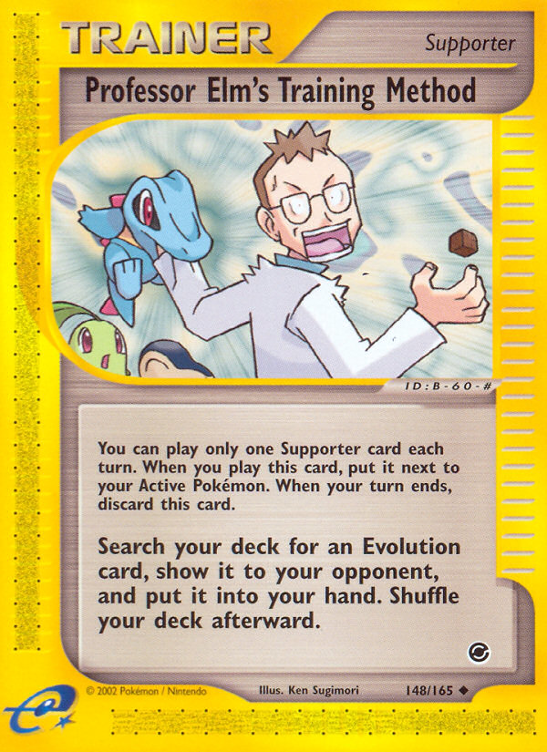 Professor Elm's Training Method – Expedition Base Set 148/165 Pokémon card
