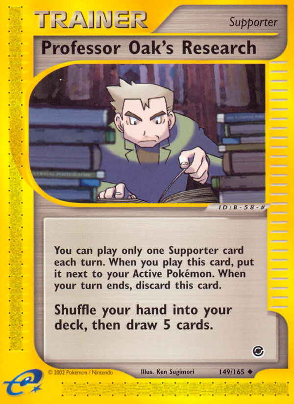 Professor Oak's Research – Expedition Base Set 149/165 Pokémon card