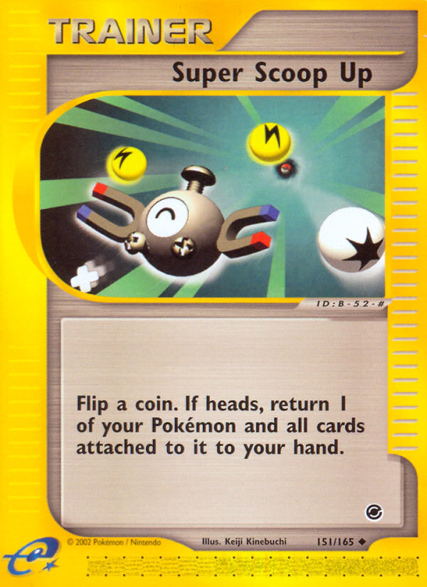 Super Scoop Up – Expedition Base Set 151/165 Pokémon card