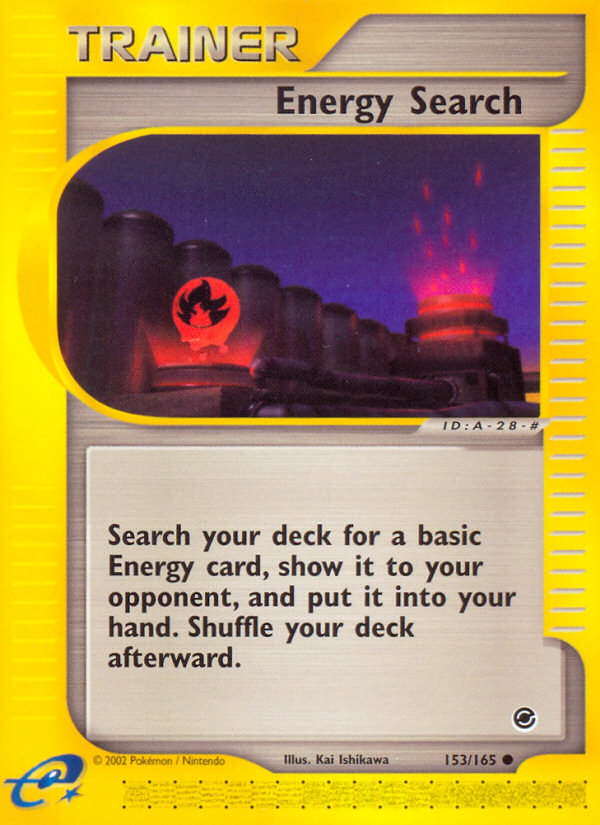 Energy Search – Expedition Base Set 153/165 Pokémon card
