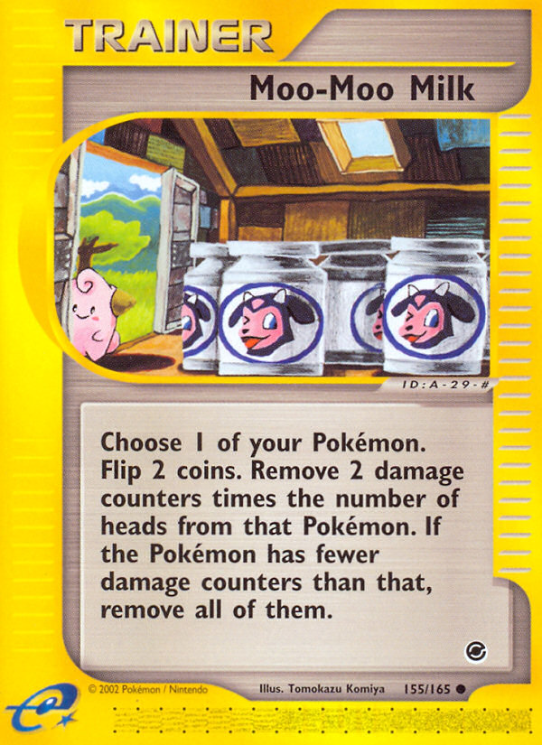 Moo-Moo Milk – Expedition Base Set 155/165 Pokémon card