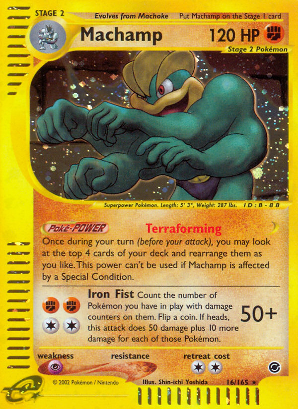 Machamp – Expedition Base Set 16/165 Pokémon card