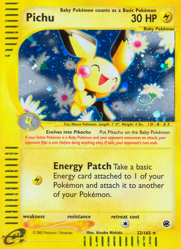 Pichu – Expedition Base Set 22/165 Pokémon card