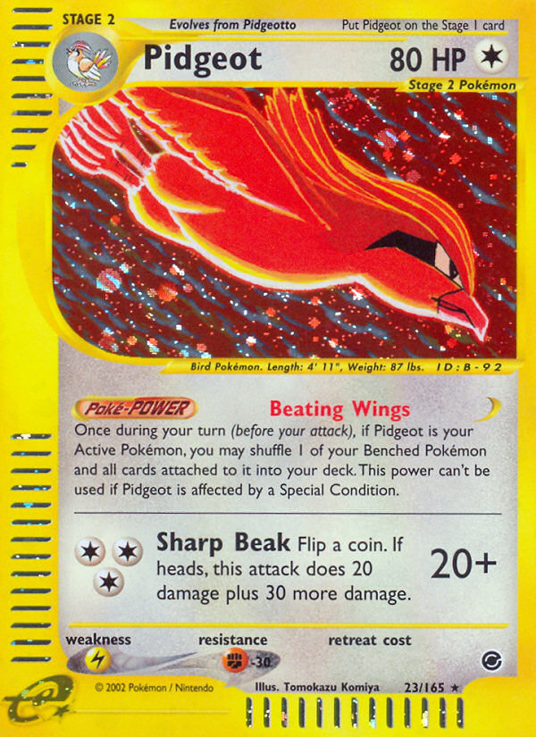 Pidgeot – Expedition Base Set 23/165 Pokémon card