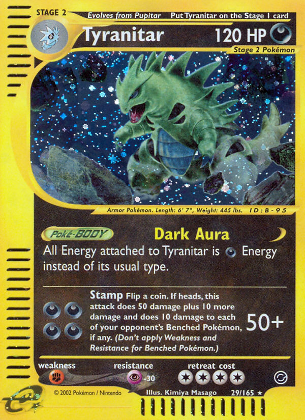 Tyranitar – Expedition Base Set 29/165 Pokémon card